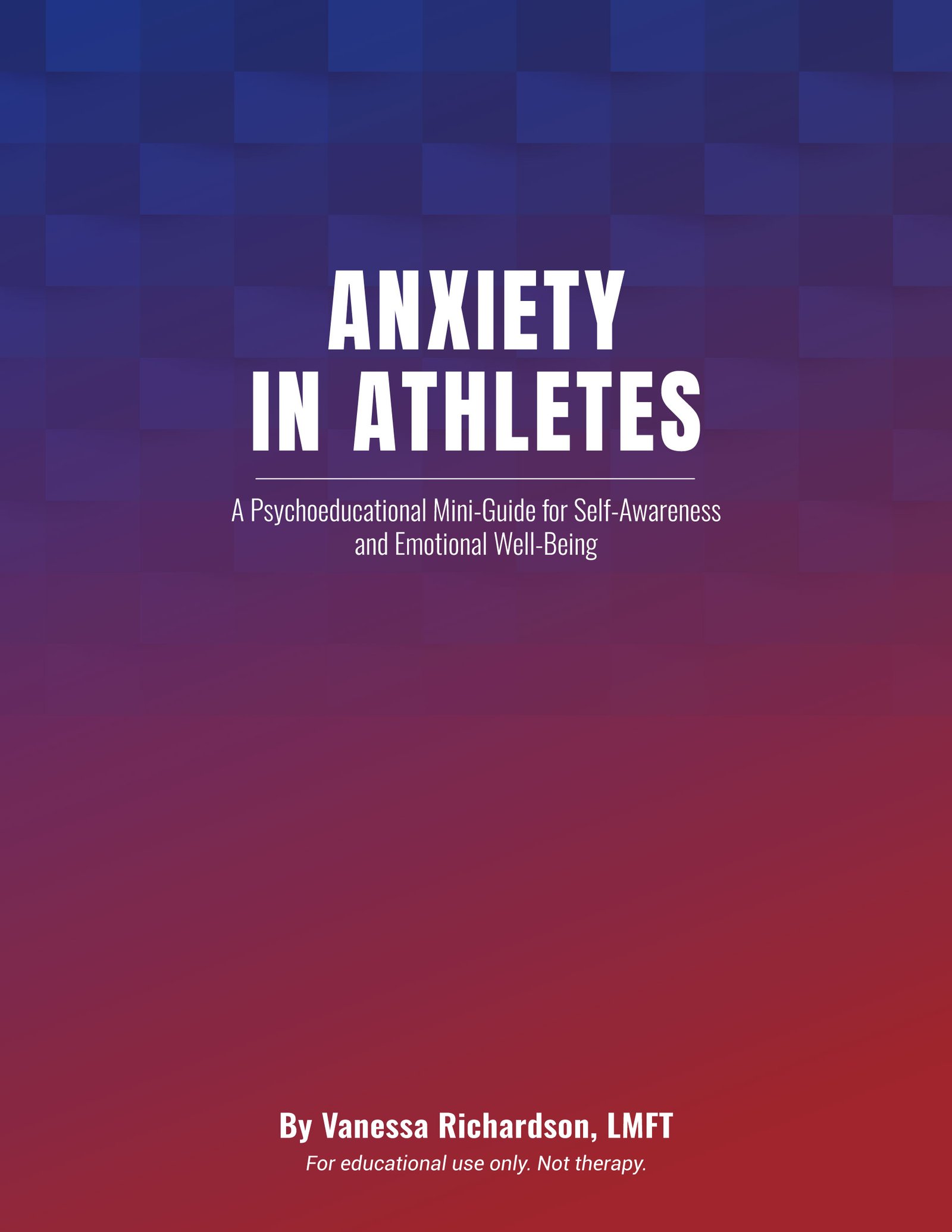 Anxiety Miniguide for Athletes